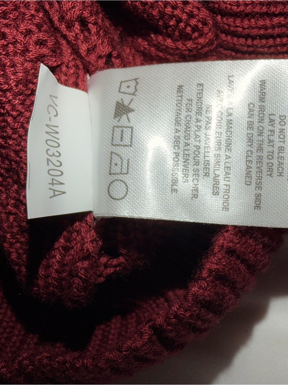 Vigoss - Crop Short Sleeve in Burgundy, Size S - Picture 7 of 7